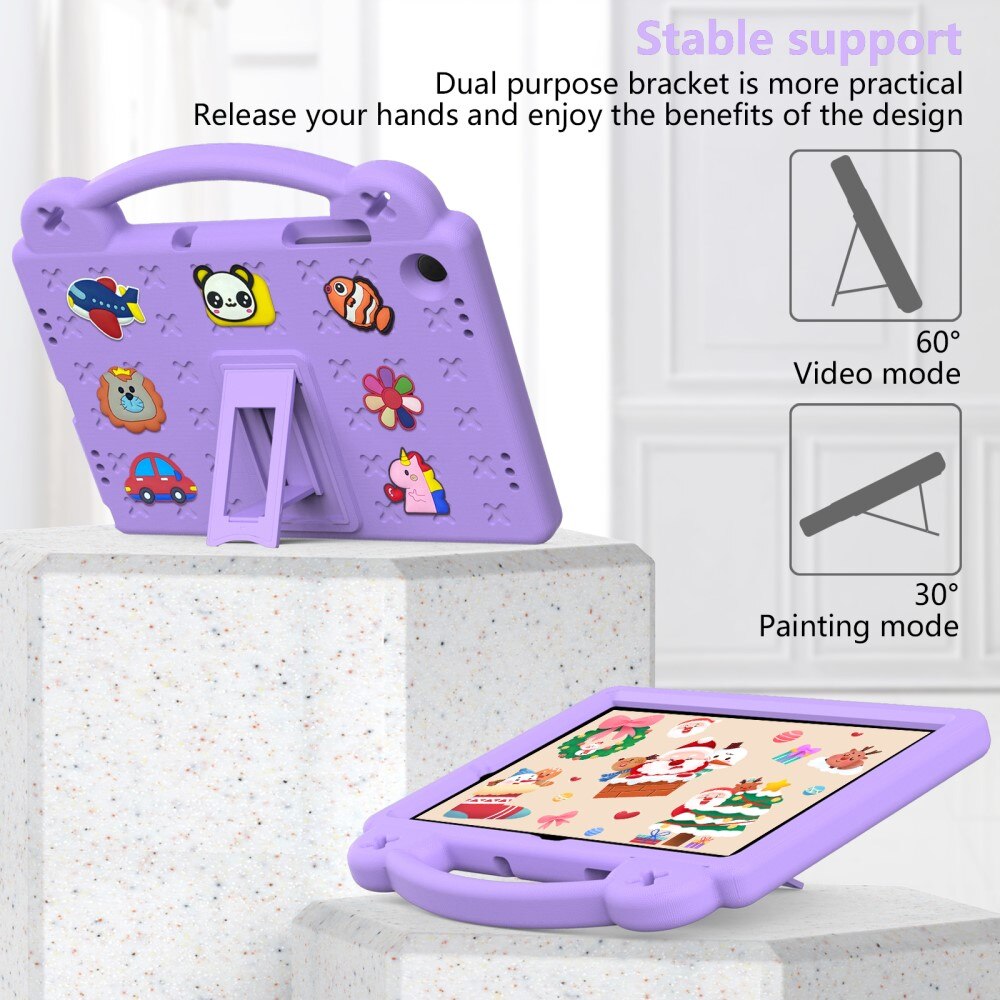 Kickstand Cover anti-urto per bambini Samsung Galaxy Tab A9 Plus, viola