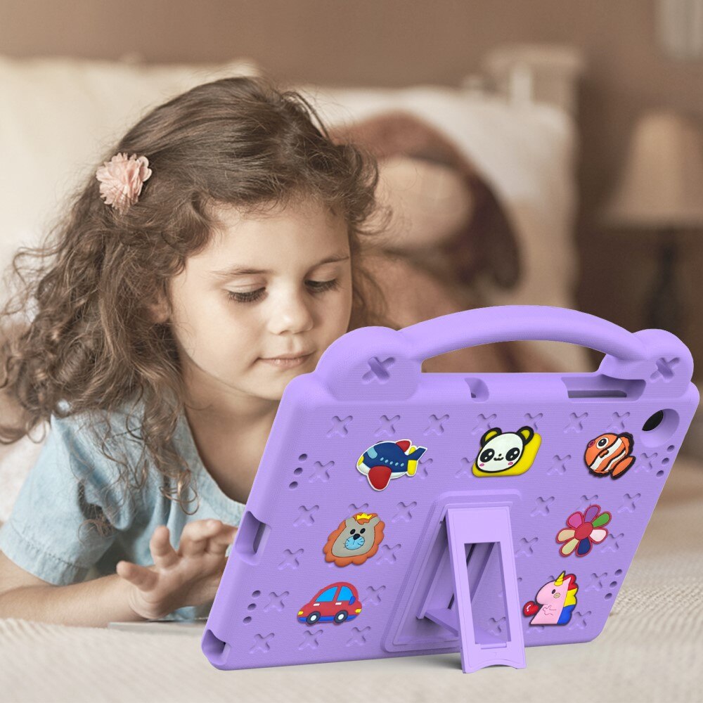 Kickstand Cover anti-urto per bambini Samsung Galaxy Tab A9 Plus, viola