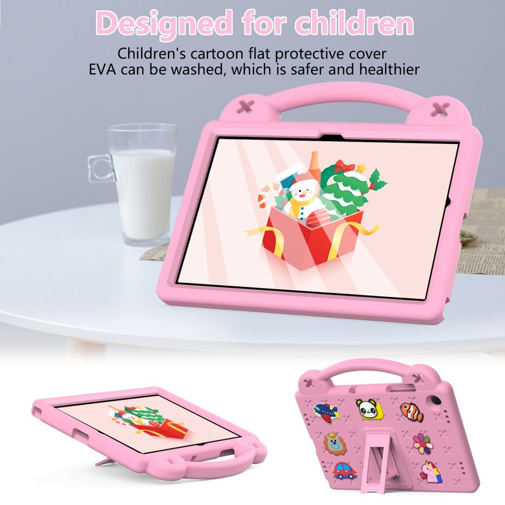 Kickstand Cover anti-urto per bambini Samsung Galaxy Tab A9 Plus, rosa