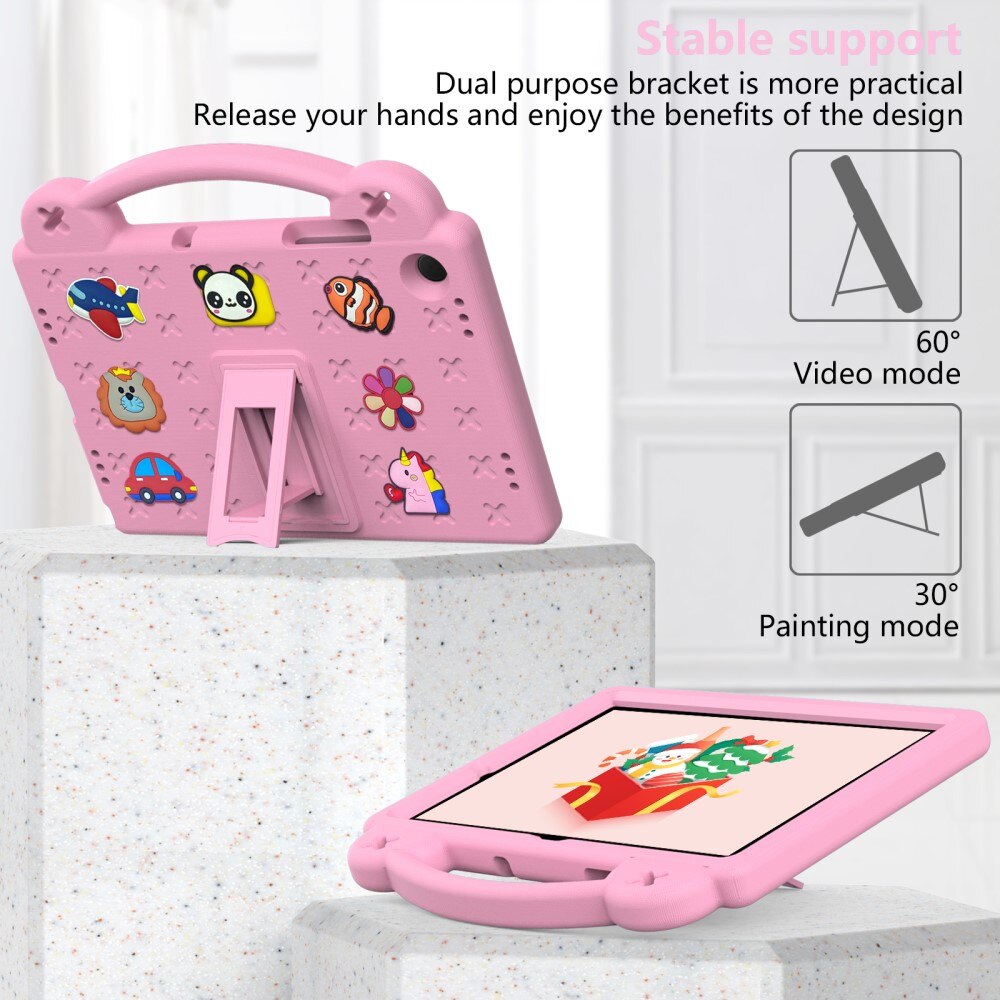 Kickstand Cover anti-urto per bambini Samsung Galaxy Tab A9 Plus, rosa