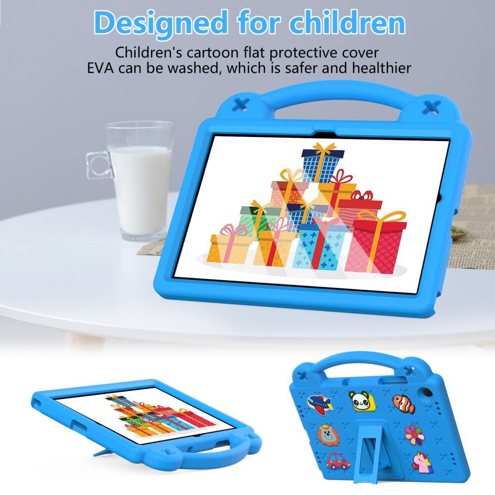 Kickstand Cover anti-urto per bambini Samsung Galaxy Tab A9 Plus, blu