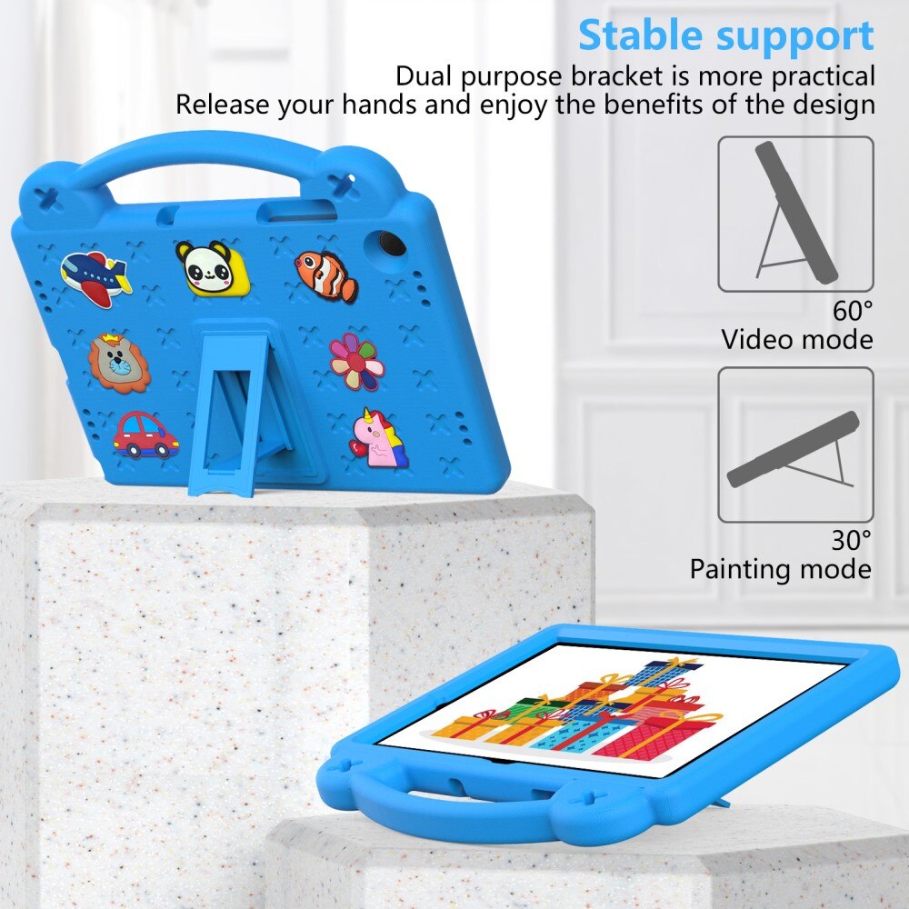 Kickstand Cover anti-urto per bambini Samsung Galaxy Tab A9 Plus, blu