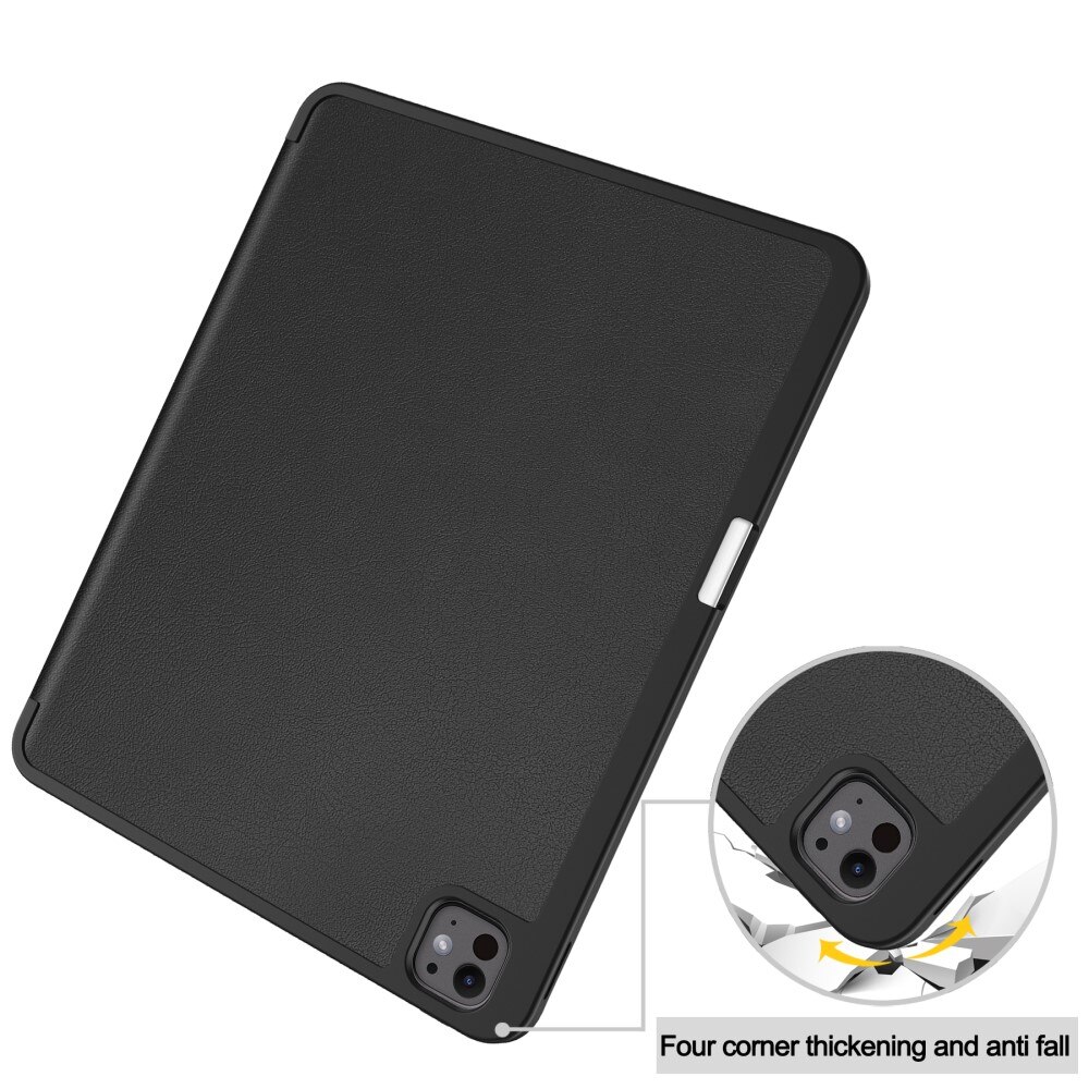 Cover Tri-Fold con portapenne iPad Pro 13 7th Gen (2024) nero