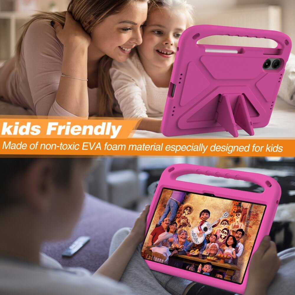 Custodia EVA con maniglia per bambini per Xiaomi Redmi Pad Pro rosa