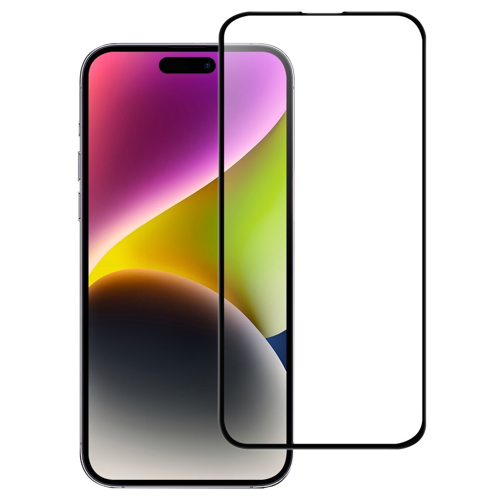 Proteggischermo per schermo intero iPhone 16 Plus nero