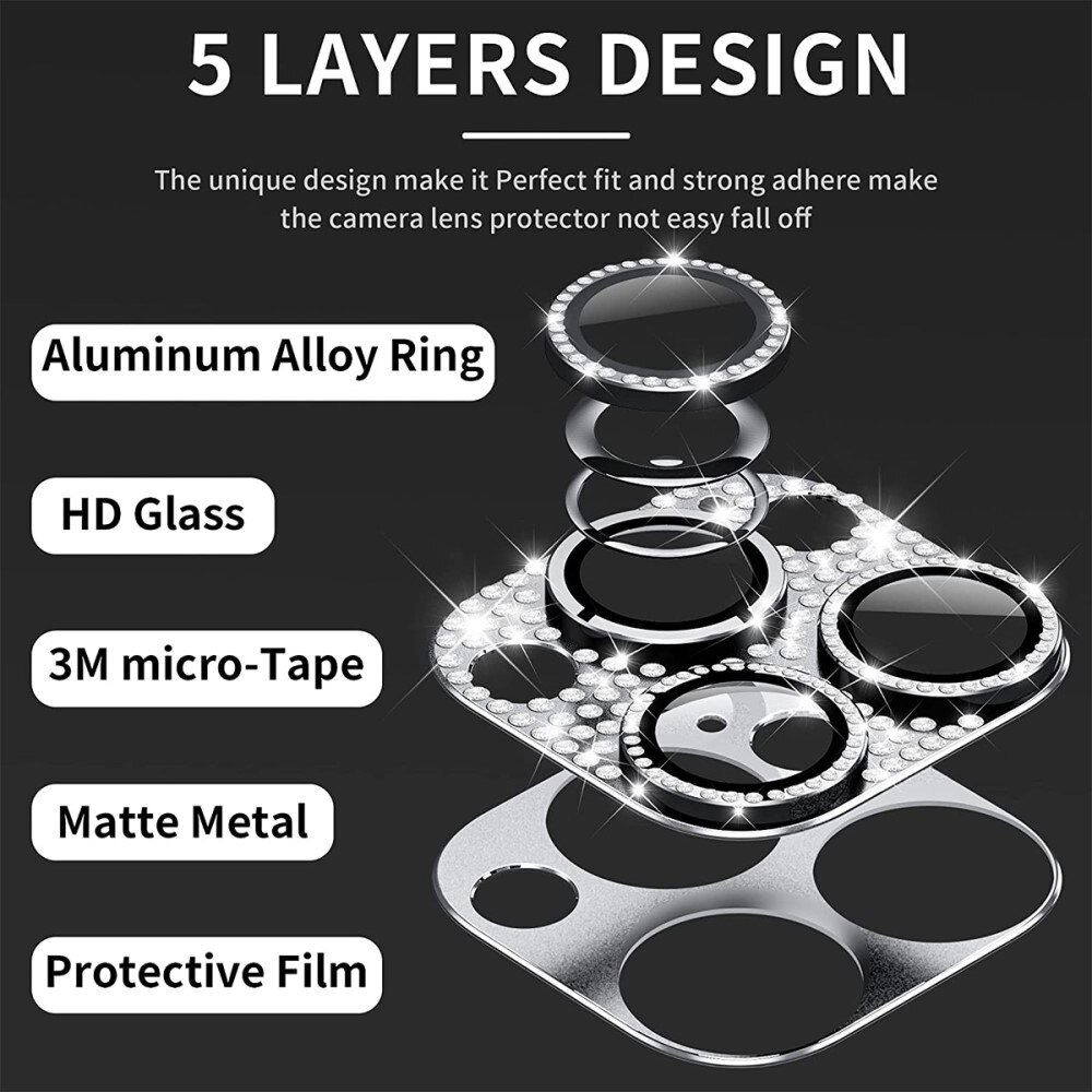 Protezioni per fotocamere Vetro Temperato Luccichio Alluminio iPhone 16 verde