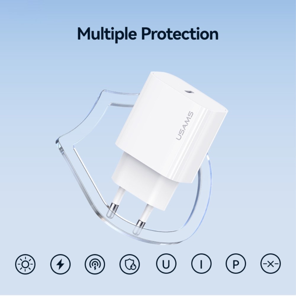 Caricabatterie USB-C 20W bianco