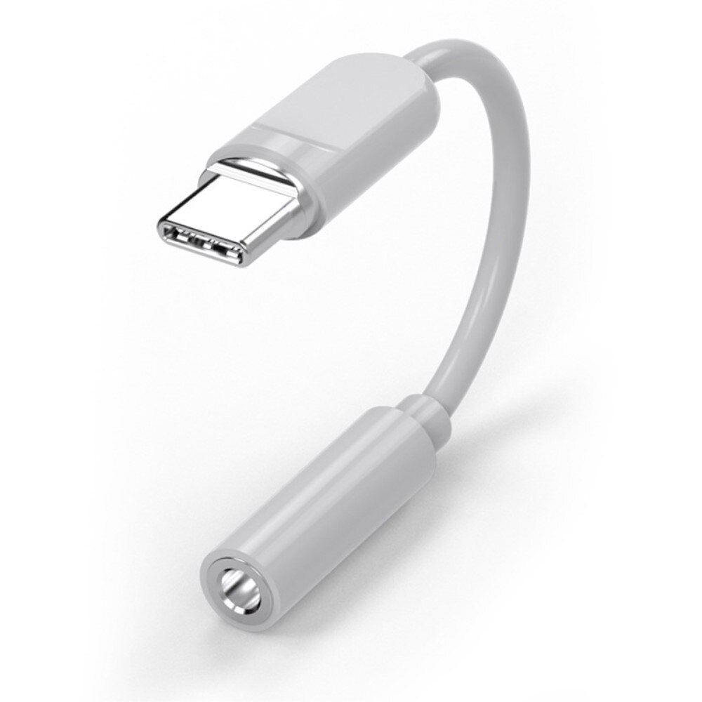 Adattatore cuffie USB-C a 3,5mm DAC bianco