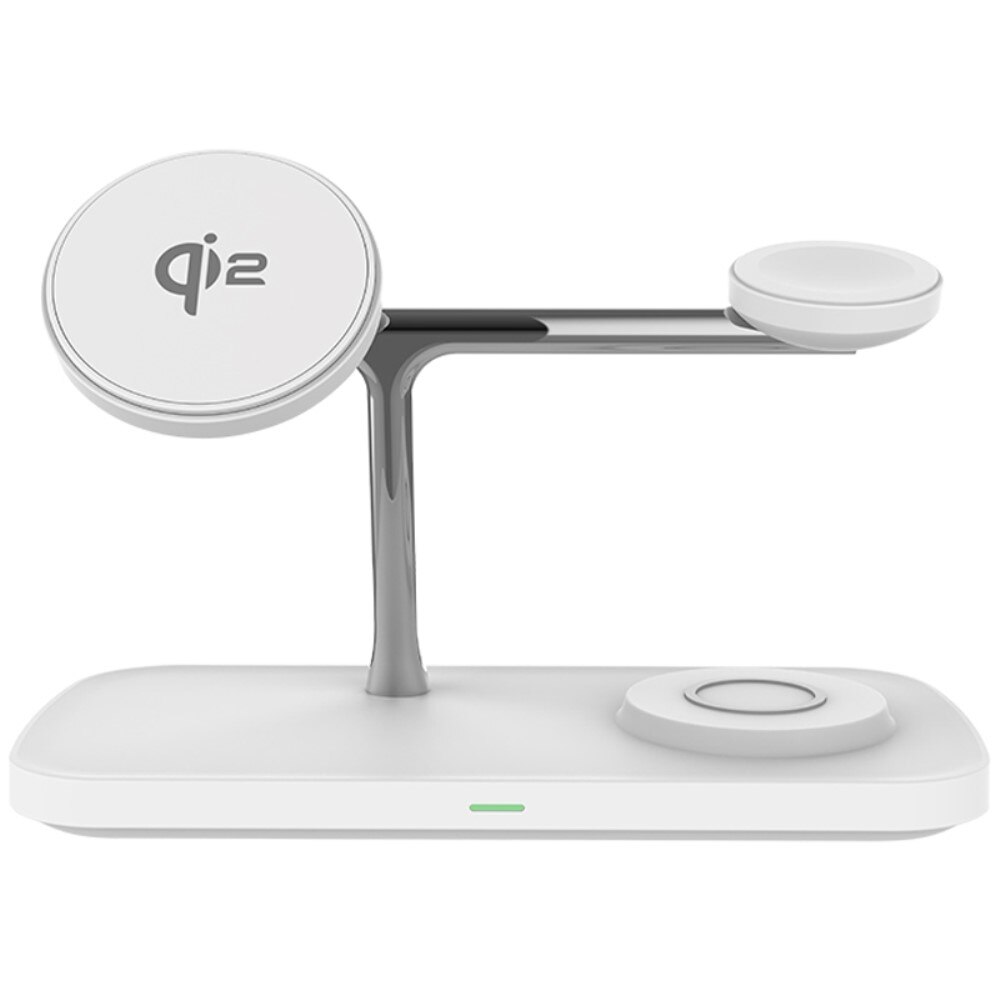 Stazione di Carica Wireless 3-in-1 Qi2 MagSafe bianco