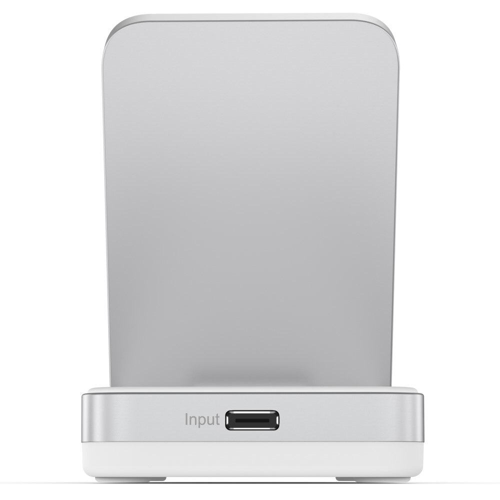 Compact  2-in-1 Qi2 Stazione di Ricarica Magnetica Wireless Pieghevole bianco