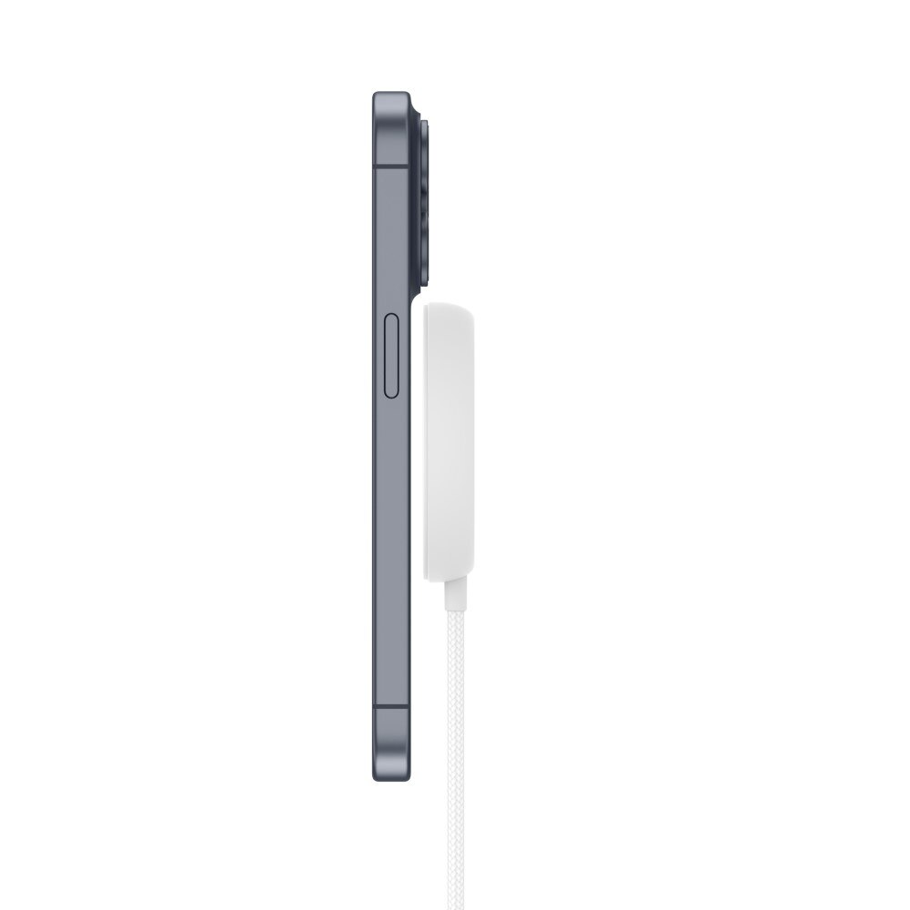 Caricatore Wireless Qi2 15W MagSafe con Supporto bianco