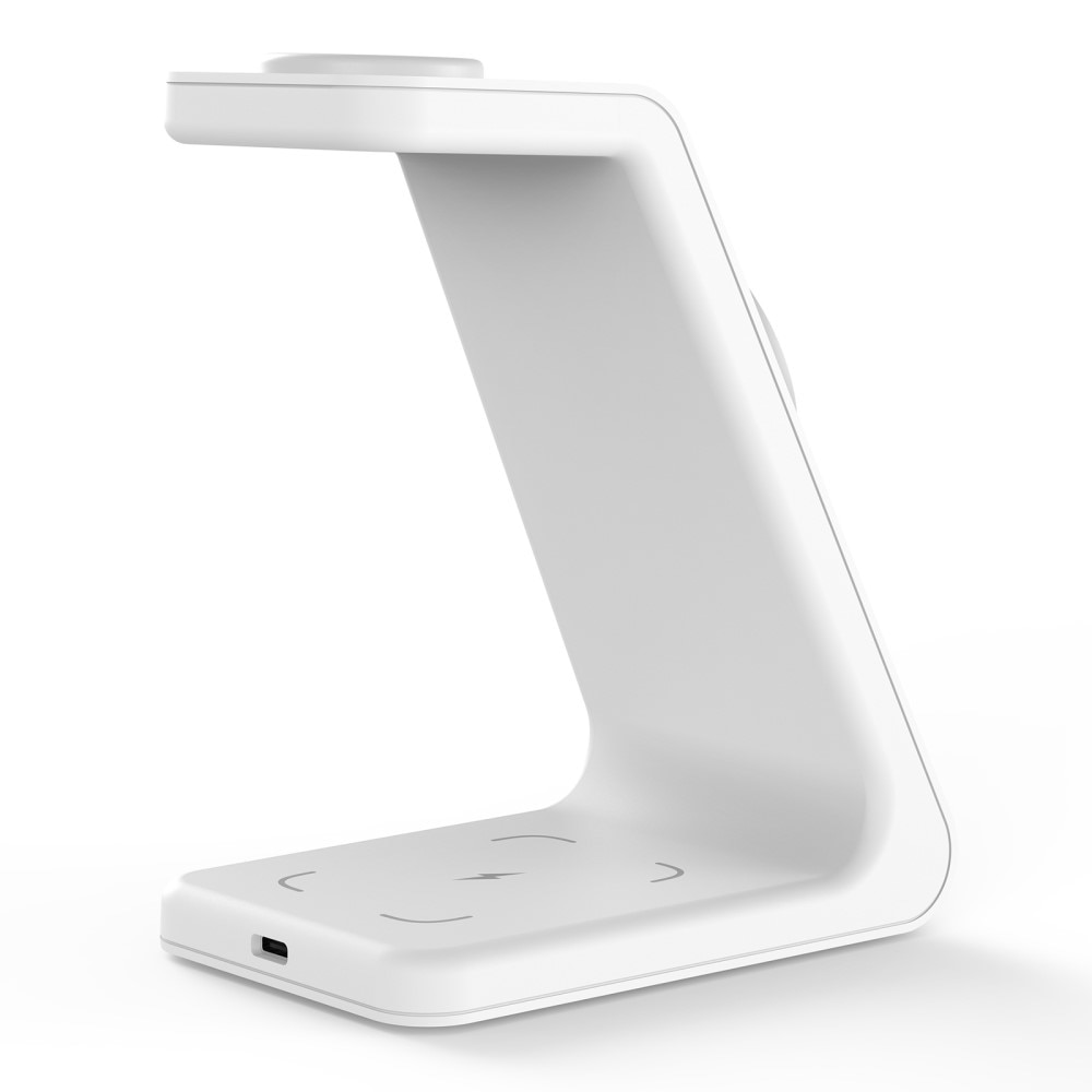 Modern 3-in-1 Stazione di Ricarica Magnetica Wireless bianco