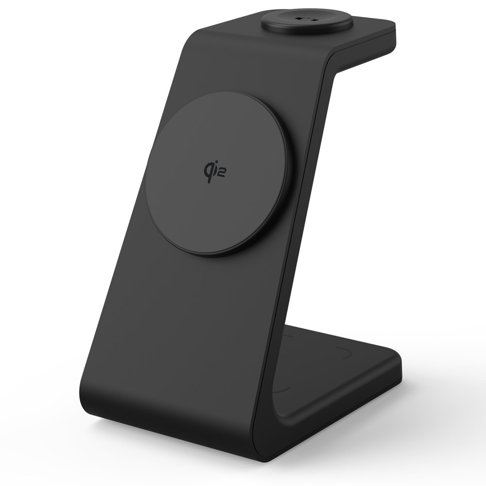 Modern 3-in-1 Stazione di Ricarica Magnetica Wireless nero