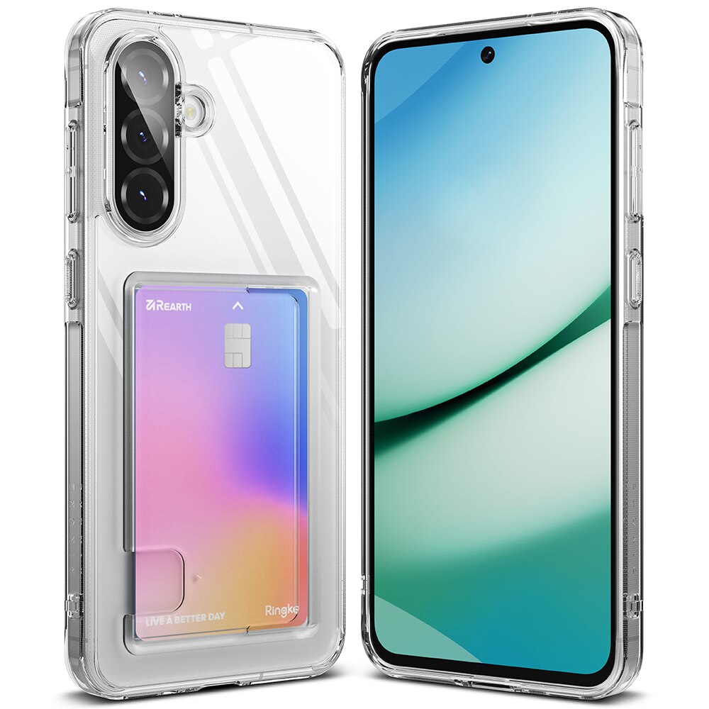 Cover Fusion Card Samsung Galaxy A36 trasparente