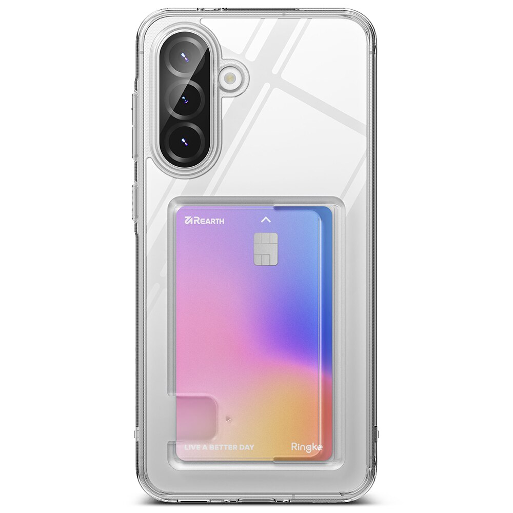 Cover Fusion Card Samsung Galaxy A36 trasparente