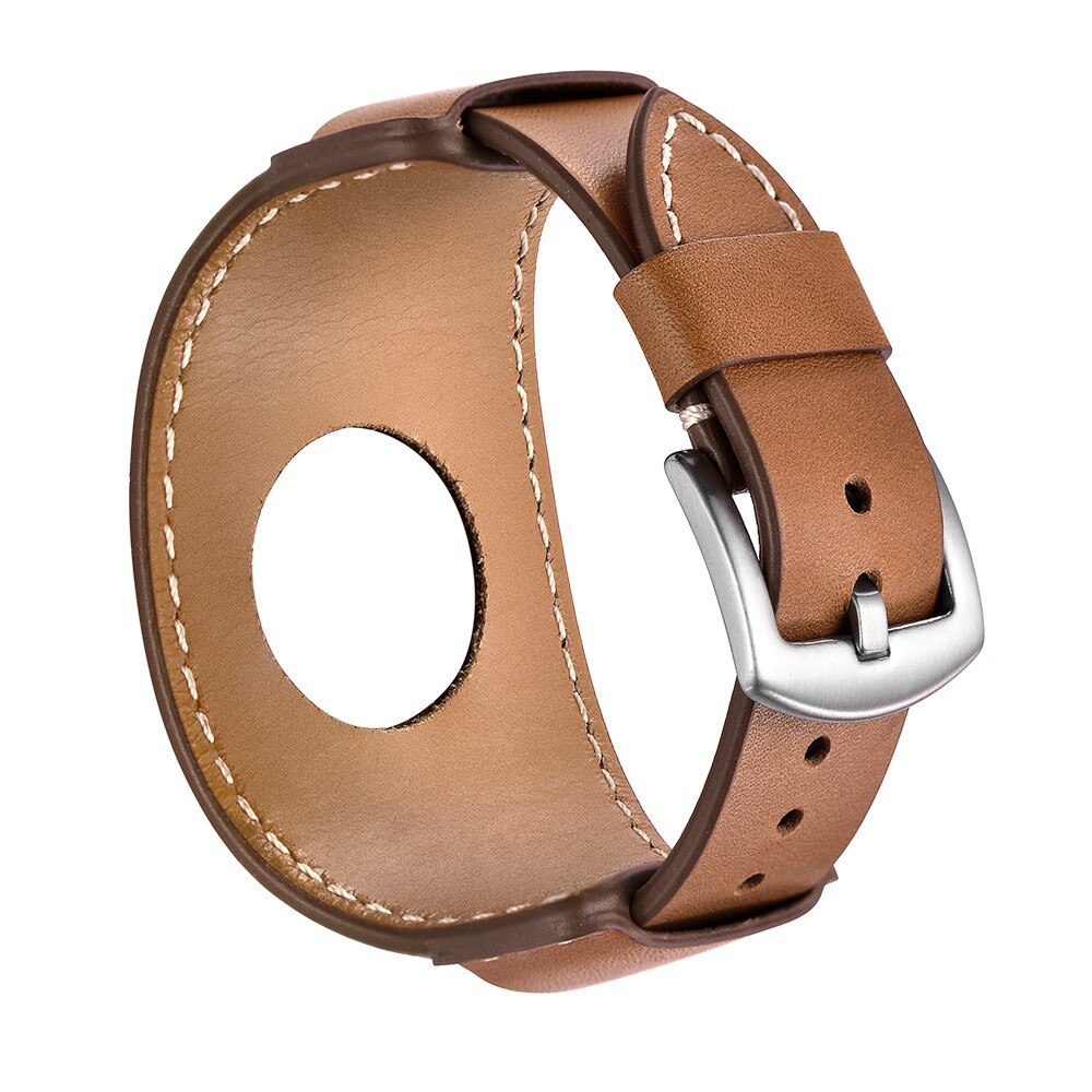 Cinturino in pelle largo Apple Watch Ultra 2 49mm, marrone