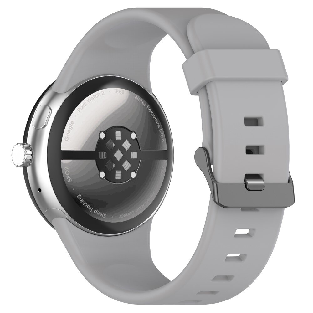 Cinturino in silicone per Google Pixel Watch 3 45mm, Grigio