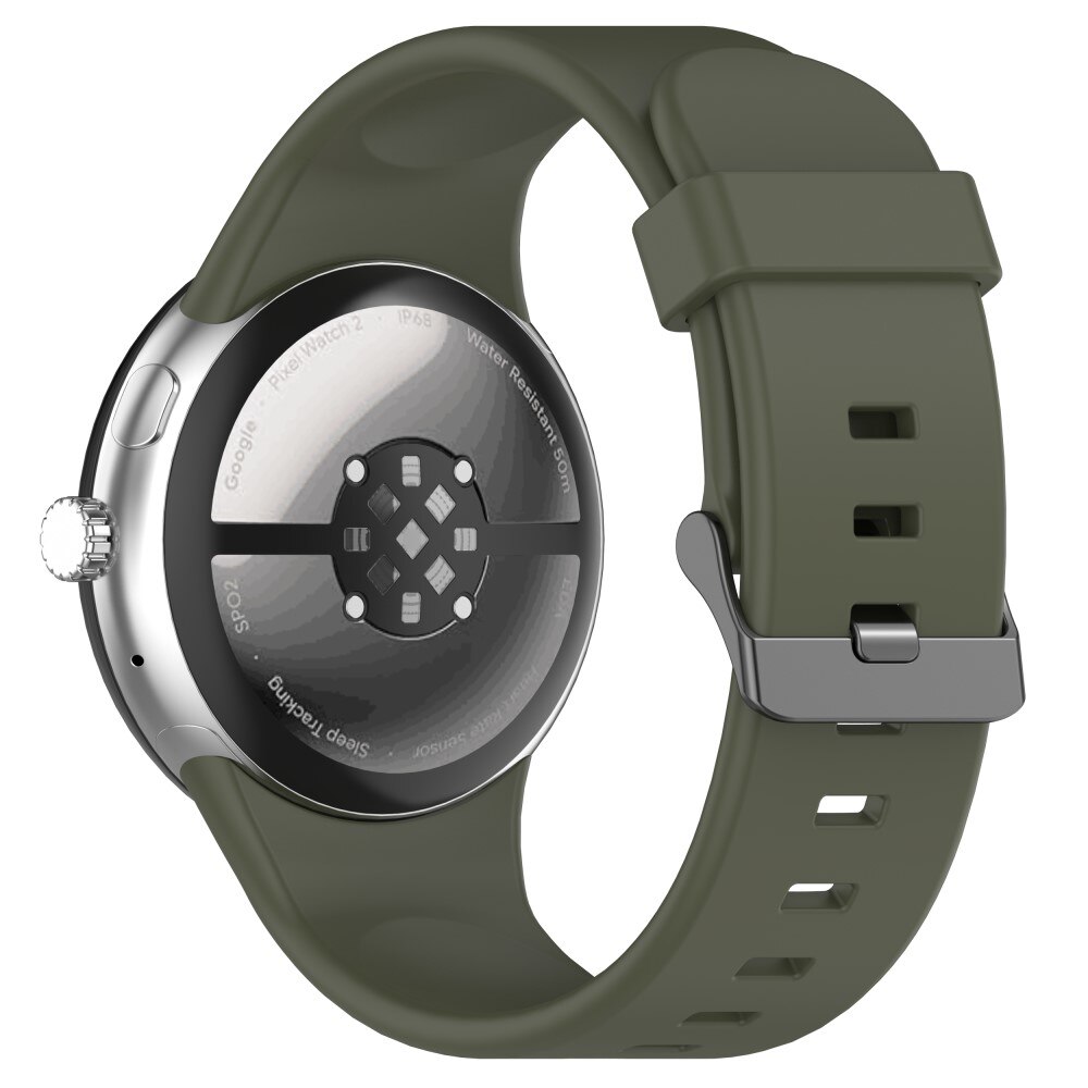 Cinturino in silicone per Google Pixel Watch 3 45mm, Verde