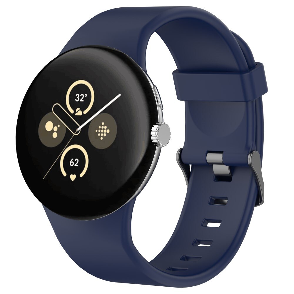 Cinturino in silicone per Google Pixel Watch 3 45mm, Blu