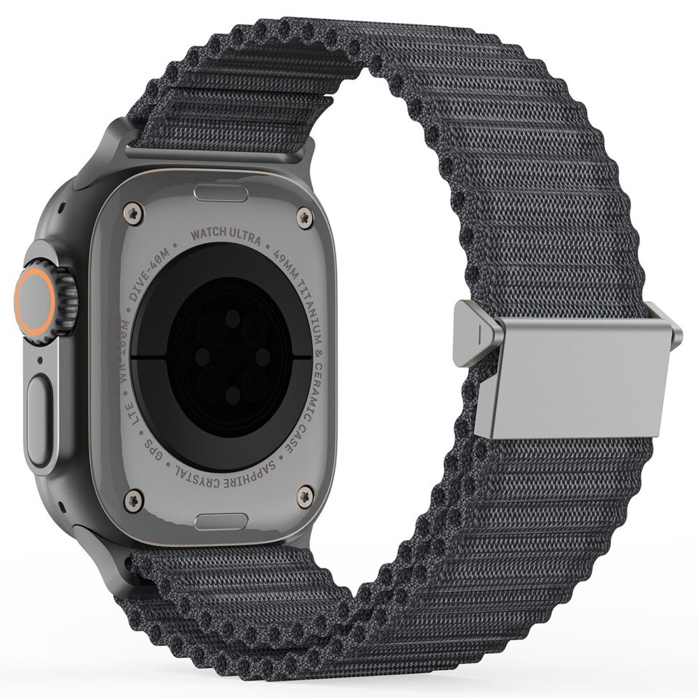 Cinturino in Active Nylon Apple Watch Series 9 45mm grigio