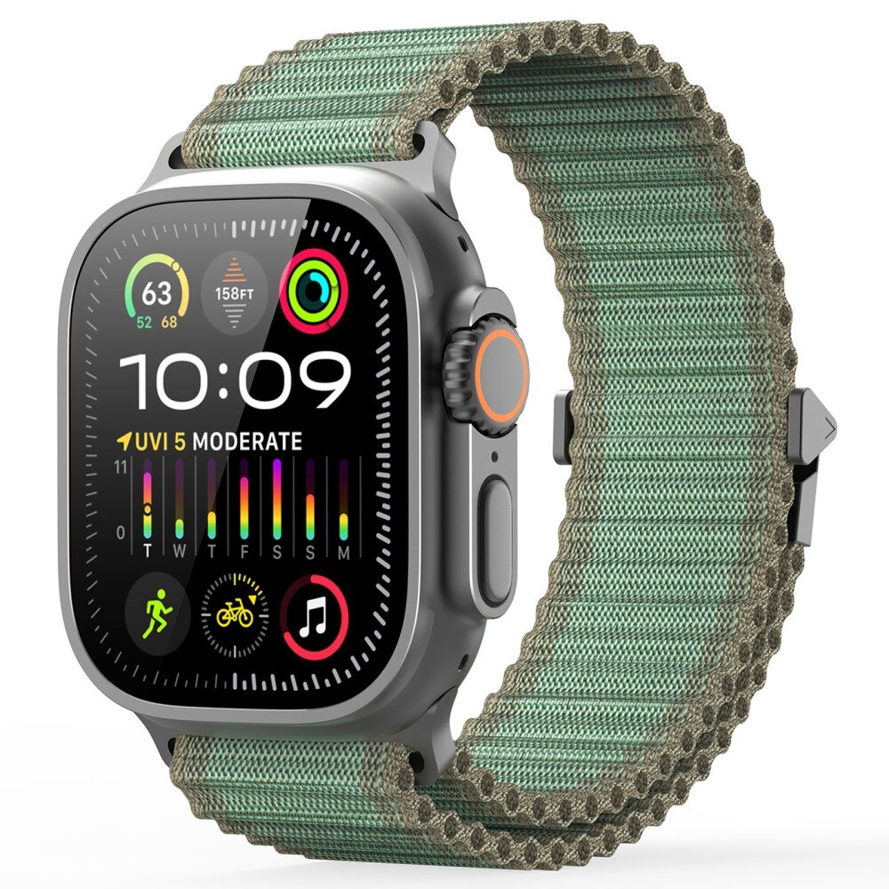 Cinturino in Active Nylon Apple Watch Series 9 45mm vert