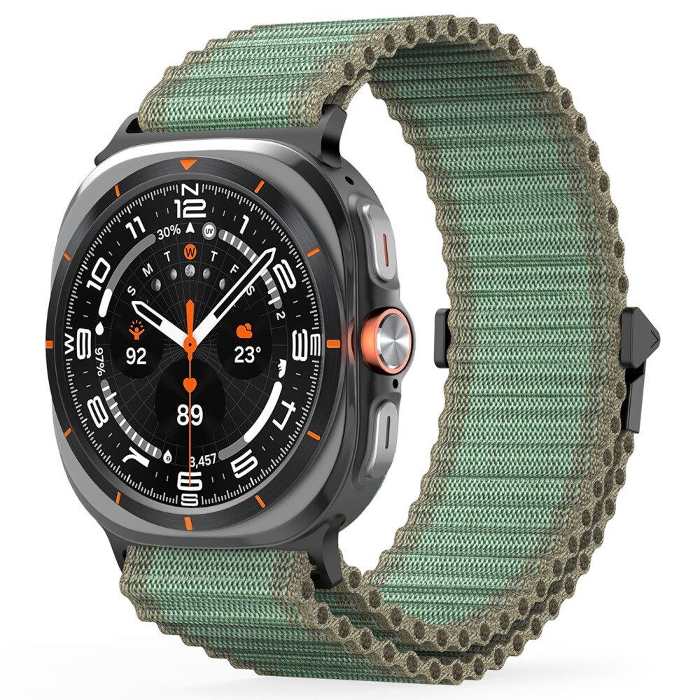 Cinturino in Active Nylon Samsung Galaxy Watch Ultra 47mm verde