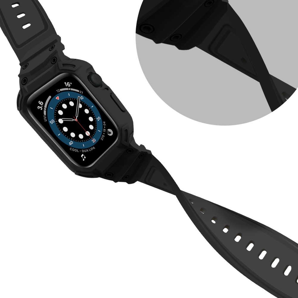 Cinturino con cover Avventura Apple Watch Series 10 46mm nero