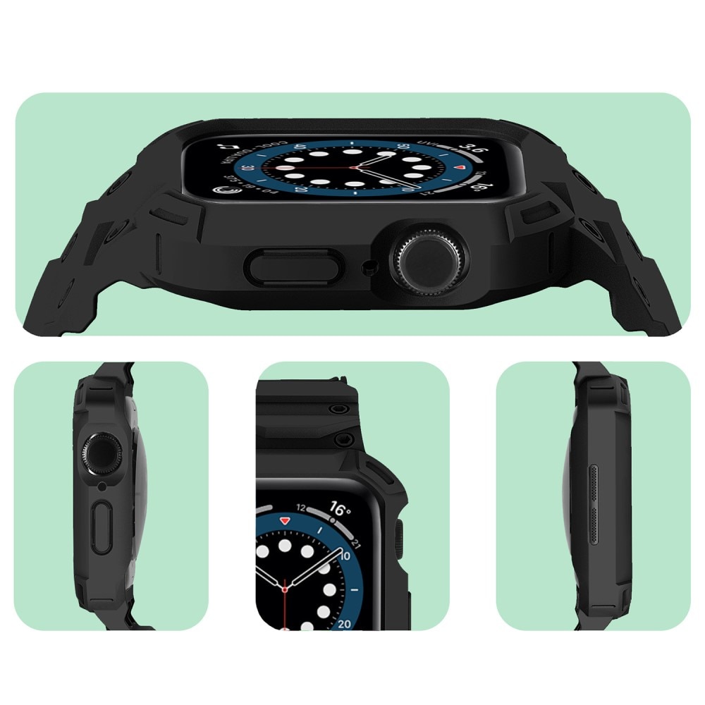 Cinturino con cover Avventura Apple Watch Series 10 46mm nero