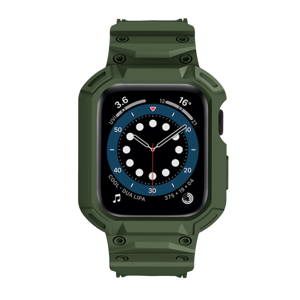 Cinturino con cover Avventura Apple Watch Series 10 46mm verde scuro