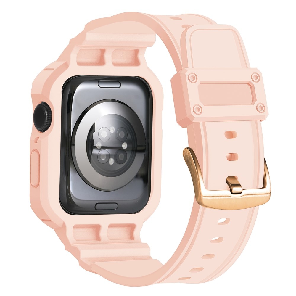 Cinturino con cover Avventura Apple Watch Series 10 42mm rosa