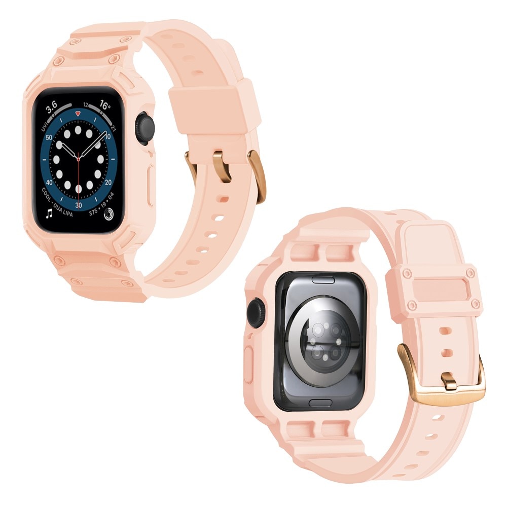 Cinturino con cover Avventura Apple Watch Series 10 42mm rosa