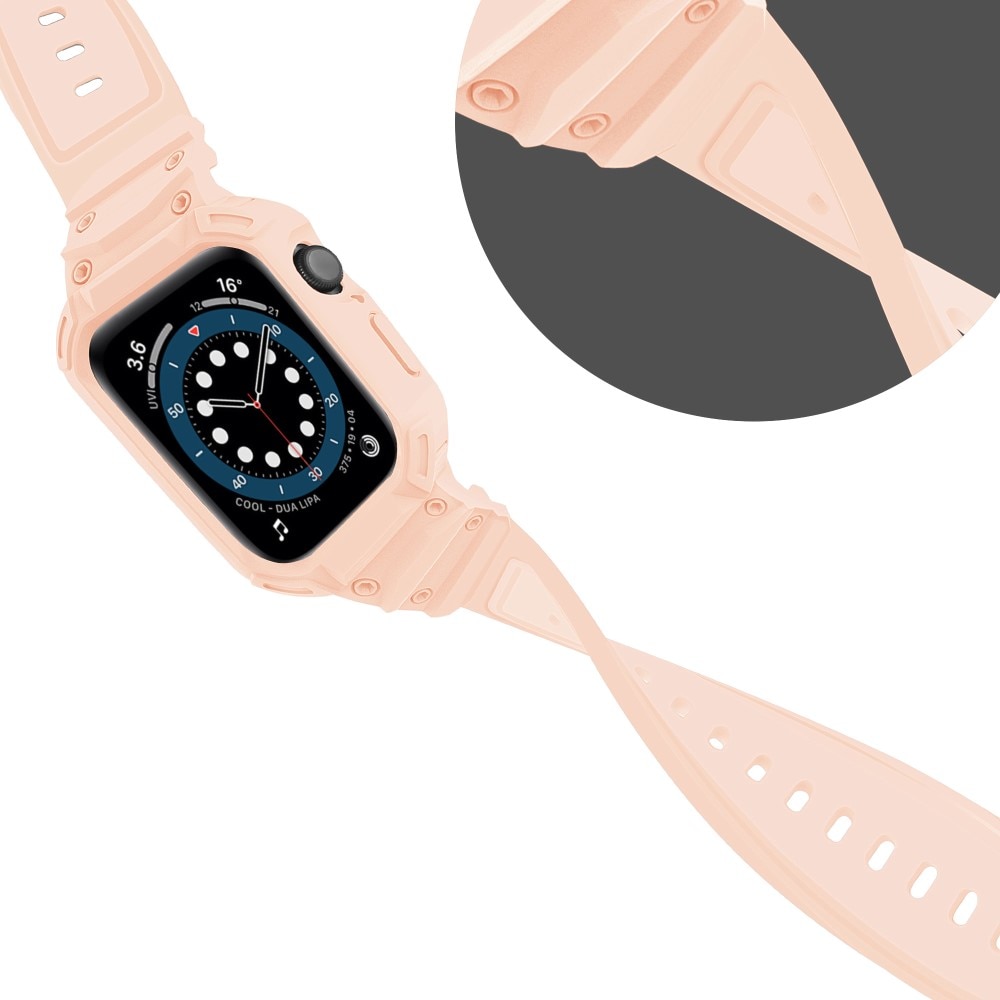 Cinturino con cover Avventura Apple Watch Series 10 42mm rosa