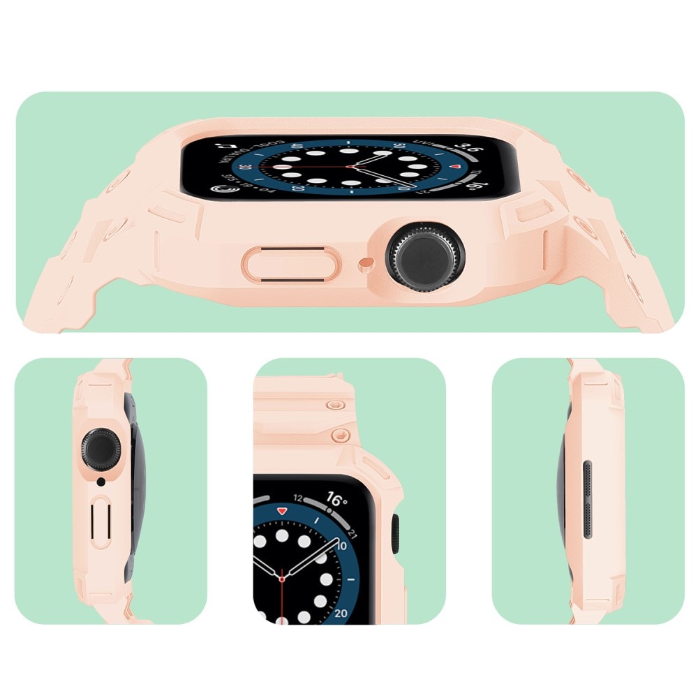 Cinturino con cover Avventura Apple Watch Series 10 42mm rosa