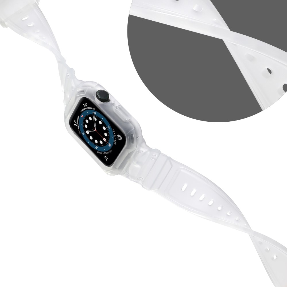 Cinturino con cover Avventura Apple Watch Series 10 42mm transparent