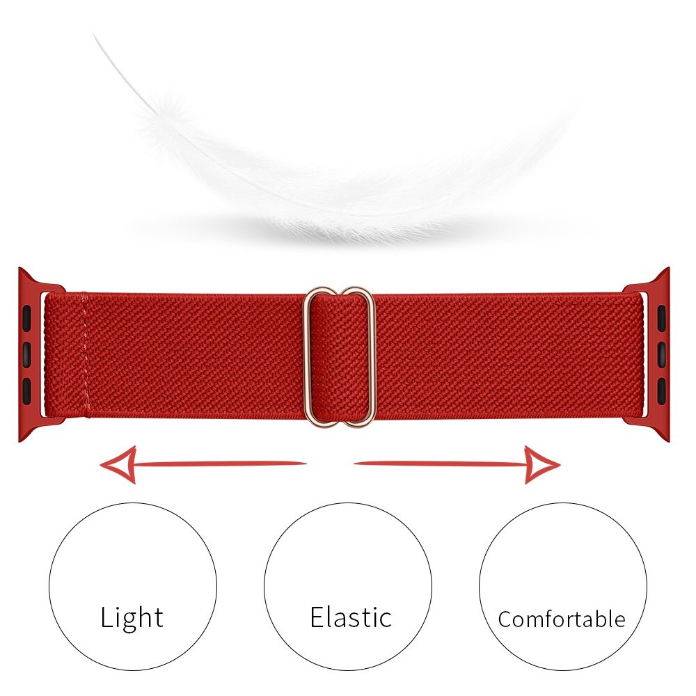 Cinturino in nylon elasticizzato Apple Watch 42mm rosso