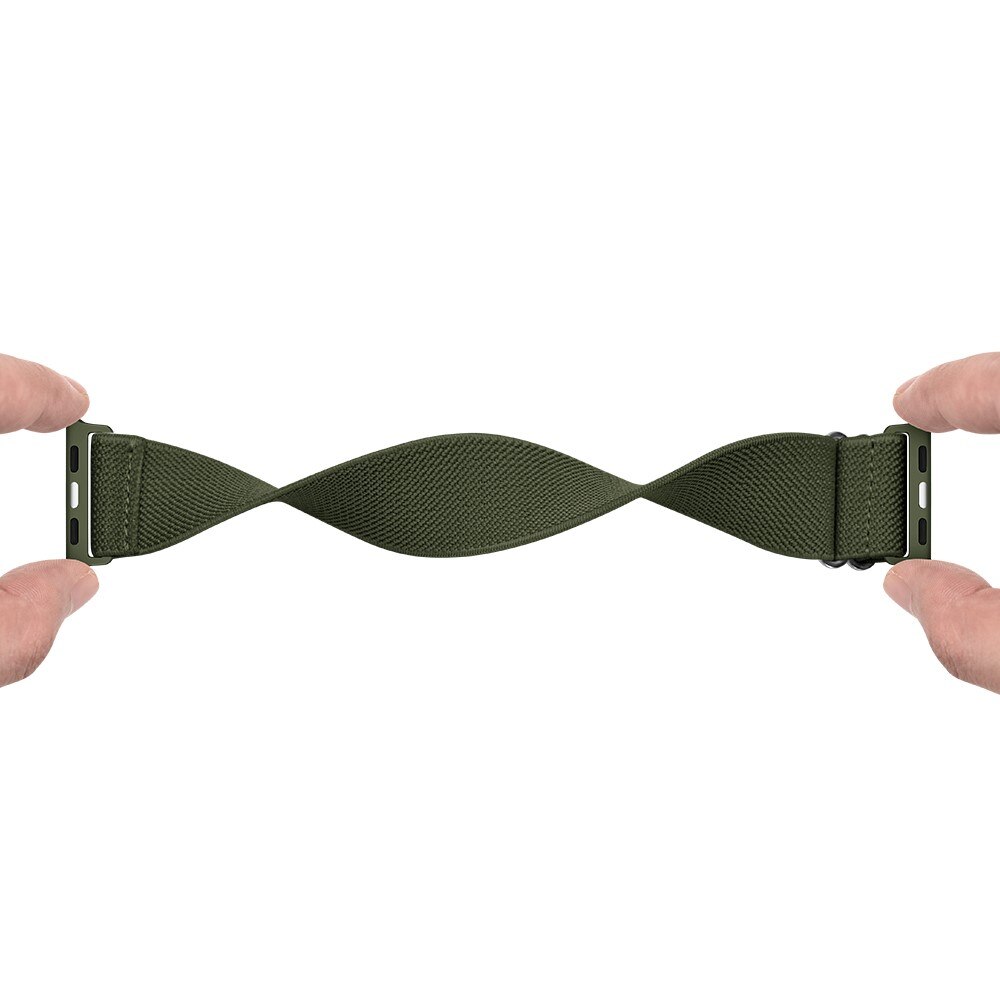 Cinturino in nylon elasticizzato Apple Watch 41mm Series 7 verde