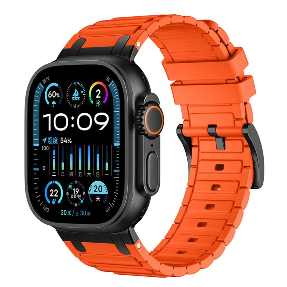 Tough Silicone Strap Apple Watch Ultra 49mm 1st Gen, Arancione