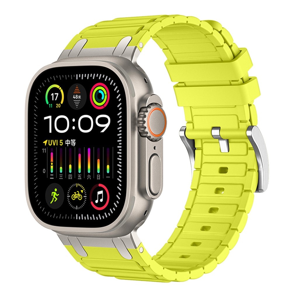 Tough Silicone Strap Apple Watch Series 7 45mm, Giallo