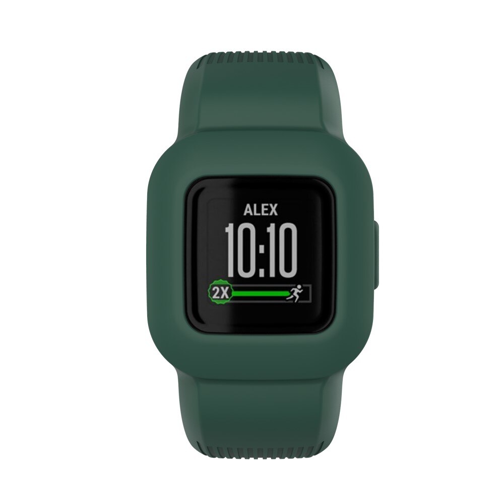 Cinturino in silicone Garmin Vivofit Jr. 3 verde