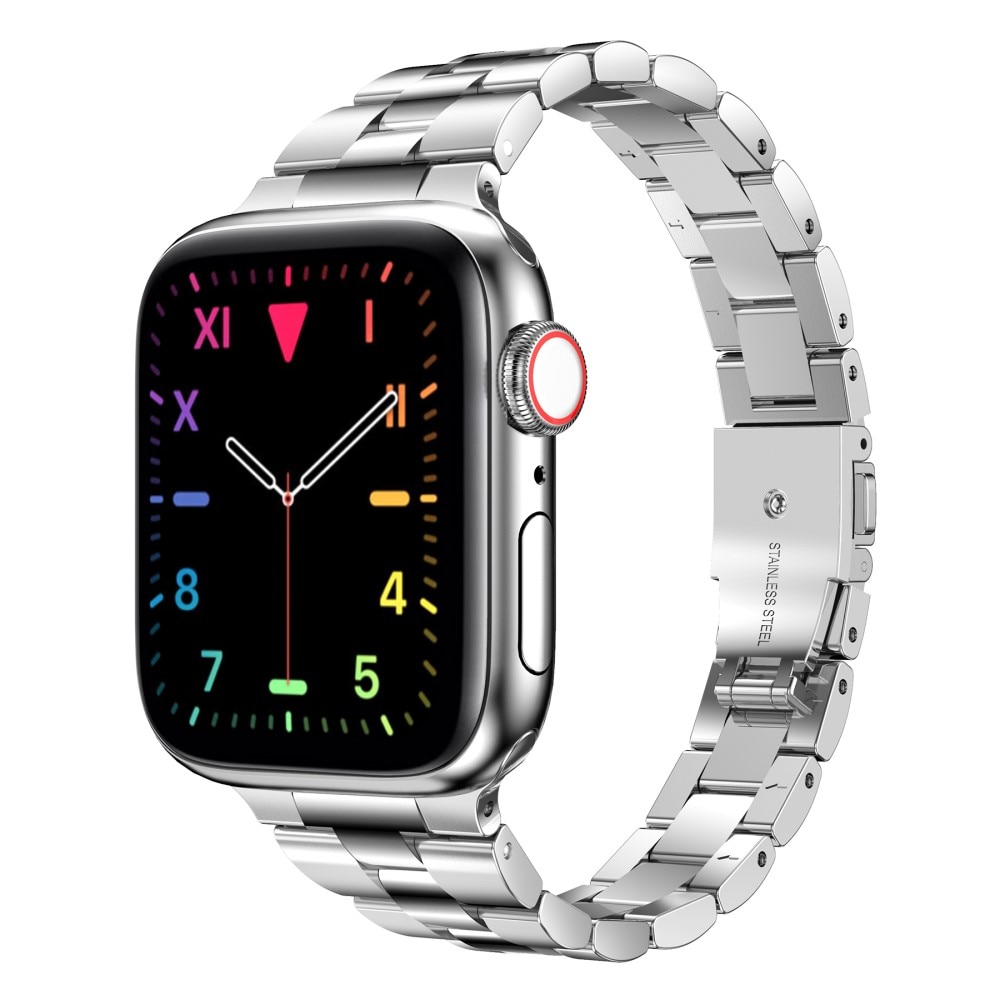 Cinturino sottile in metallo Apple Watch 45mm Series 8 D'argento