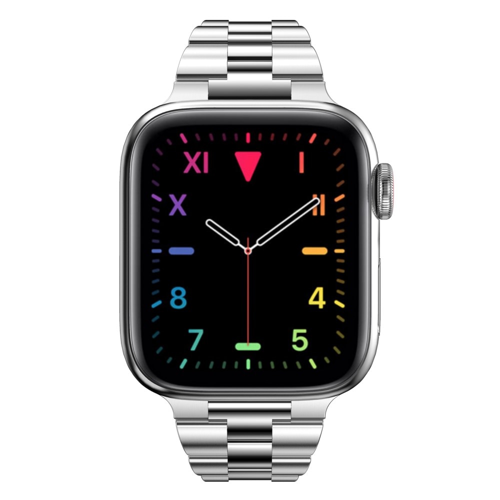 Cinturino sottile in metallo Apple Watch 45mm Series 8 D'argento