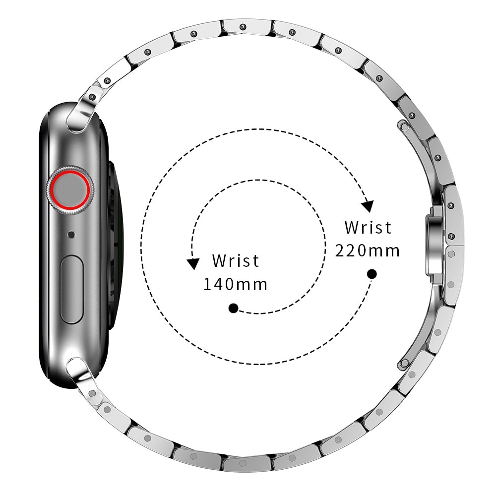 Cinturino sottile in metallo Apple Watch 45mm Series 8 D'argento