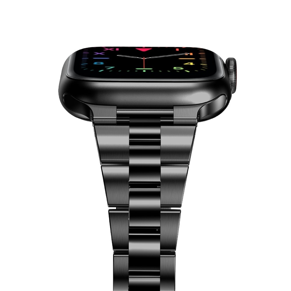 Cinturino sottile in metallo Apple Watch 45mm Series 8 Nero