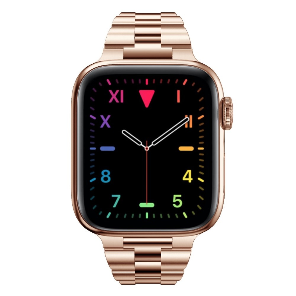 Cinturino sottile in metallo Apple Watch 45mm Series 8 Oro Rosa