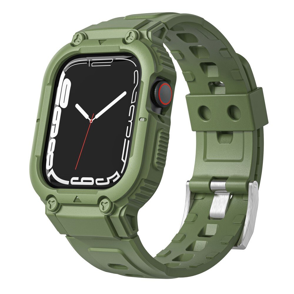 Cinturino con cover Avventura Apple Watch 45mm Series 7 verde