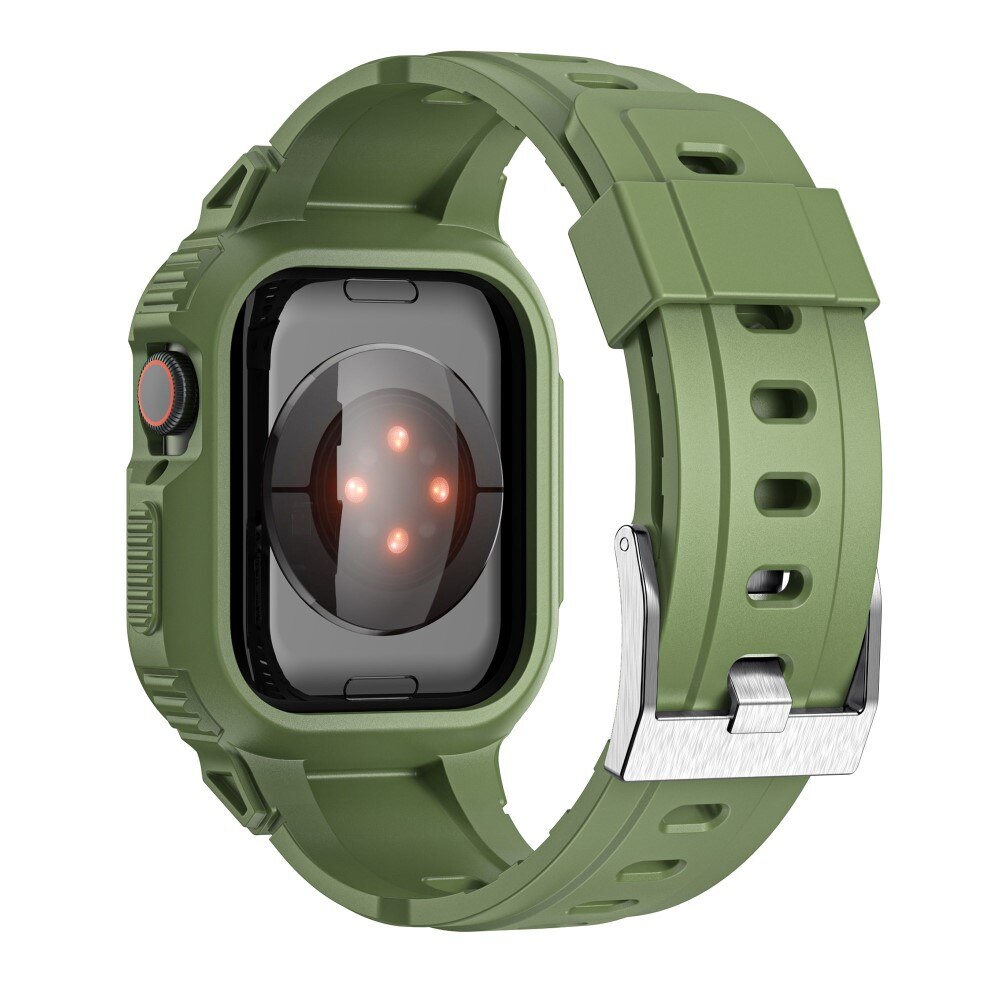 Cinturino con cover Avventura Apple Watch 45mm Series 7 verde