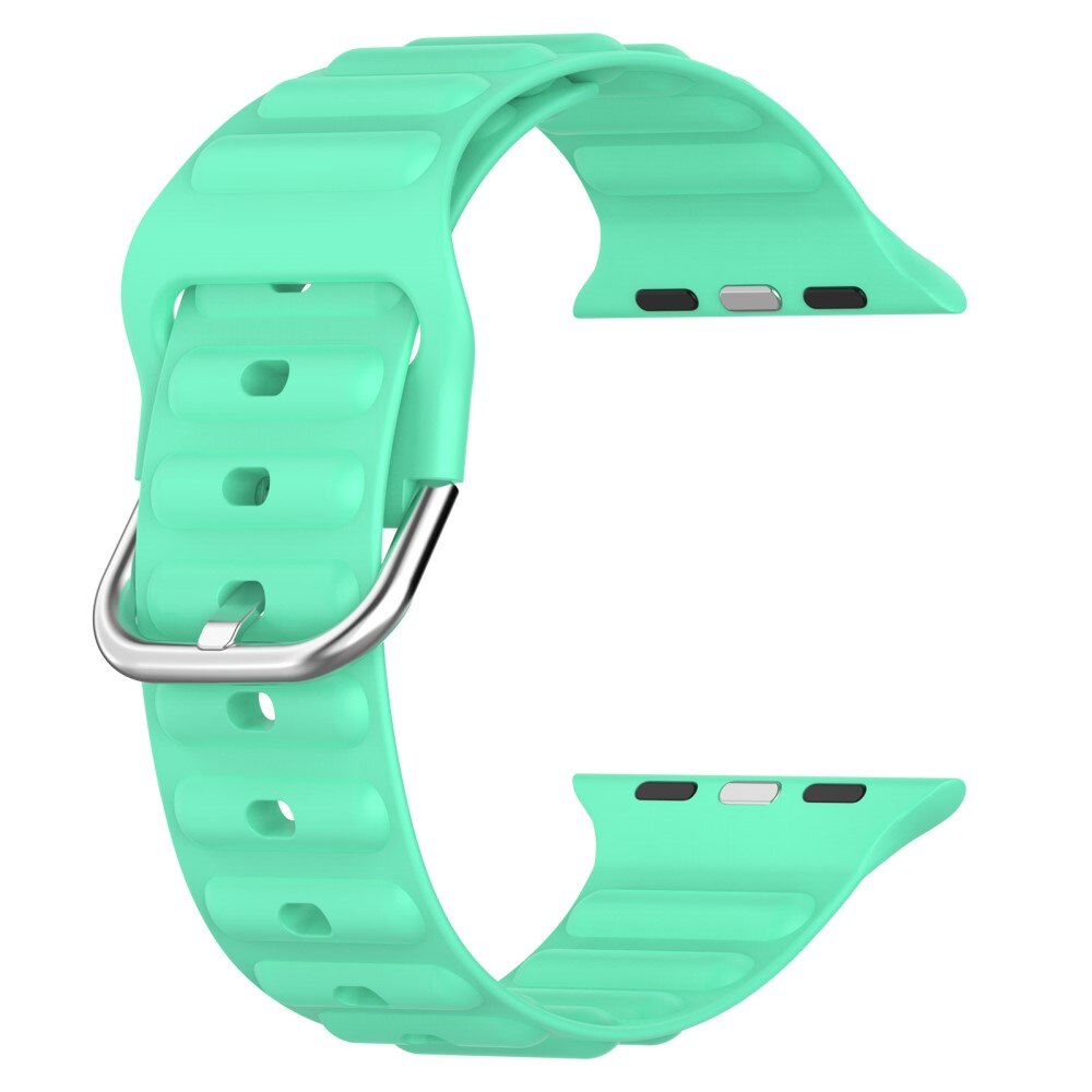 Cinturino in silicone Resistente Apple Watch 45mm Series 7 verde