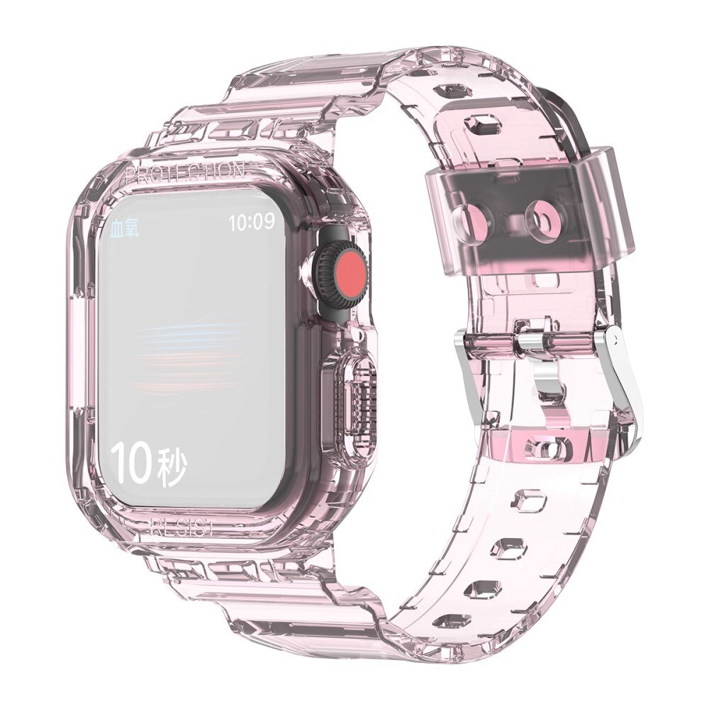 Cinturino con cover Crystal Apple Watch 42mm rosa