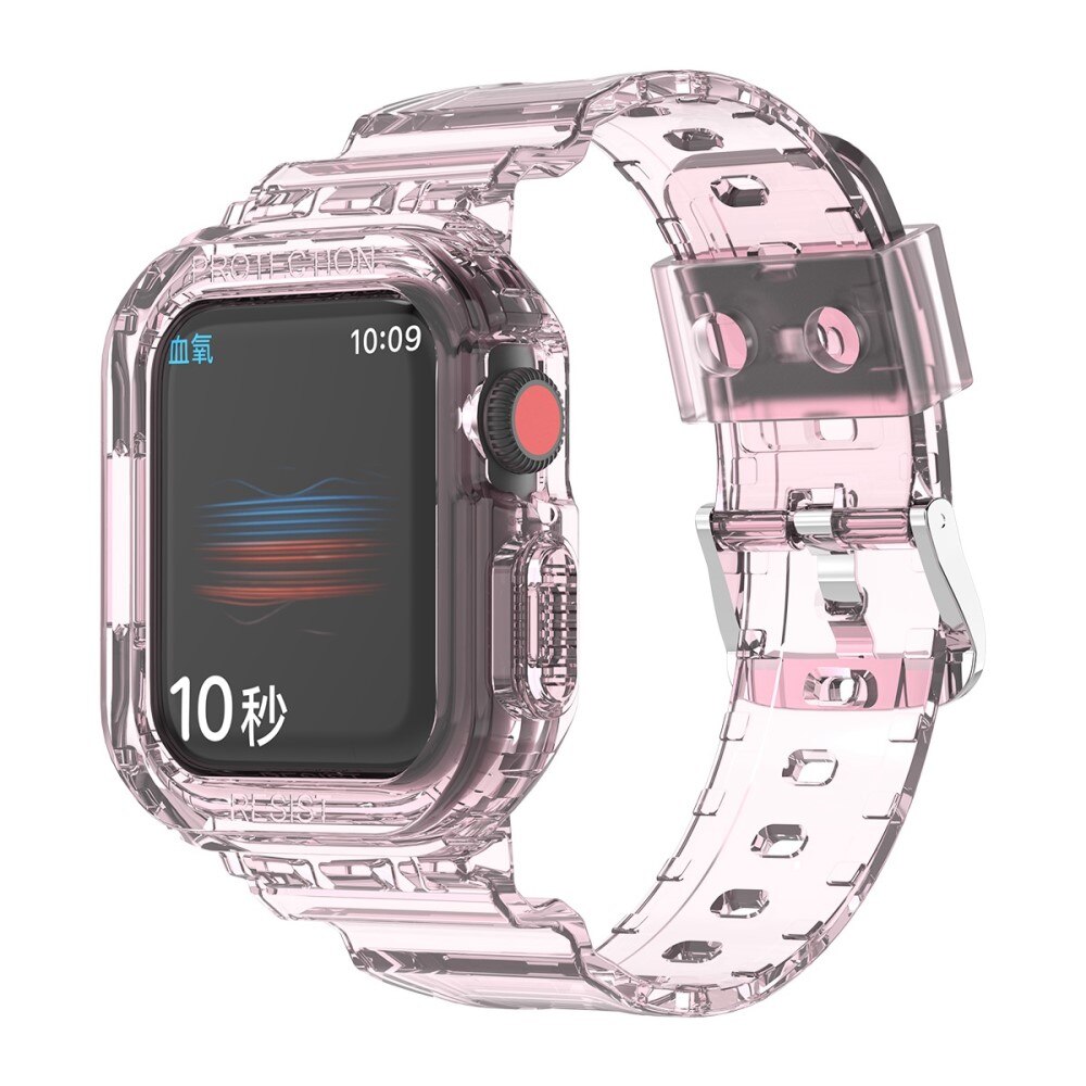 Cinturino con cover Crystal Apple Watch 42mm rosa