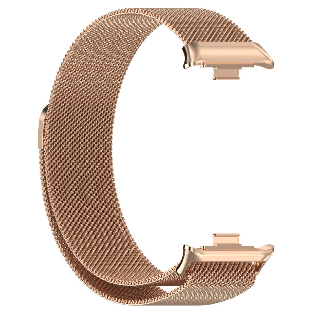 Cinturino in maglia milanese per Xiaomi Smart Band 8 Pro oro rosa